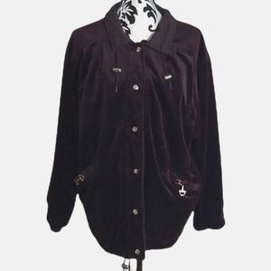 CS Signature Womens Plum Reversible Jacket